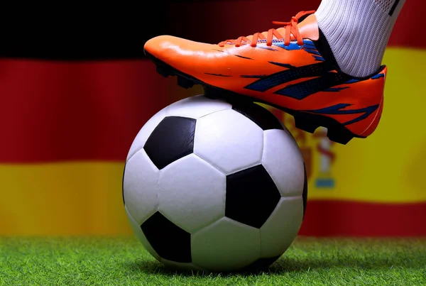 Fußball Pokalwettbewerb Zwischen Der Deutschen Nationalmannschaft Und Der Nationalmannschaft — Stockfoto