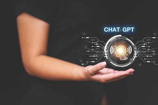 ChatGPT Chat с AI или искусственным интеллектом с использованием искусственного интеллекта и бота, разработанного OpenAI.