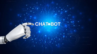 Chatbot, çevrimiçi ağ, Robot uygulaması ve küresel bağlantı, Yapay Zeka 'da veri büyümesine erişim sağlamak için yardımcı konuşmadır..