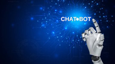 Chatbot, çevrimiçi ağ, Robot uygulaması ve küresel bağlantı, Yapay Zeka 'da veri büyümesine erişim sağlamak için yardımcı konuşmadır..