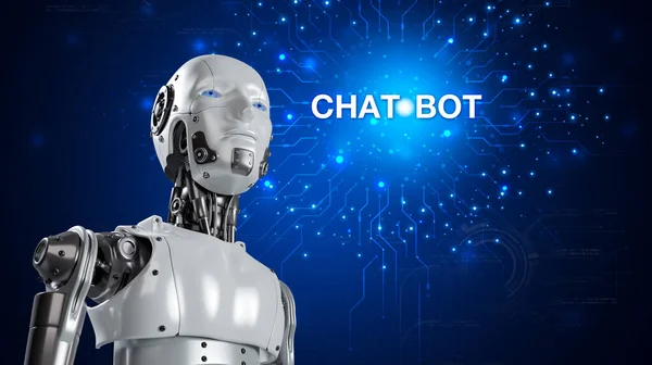 Chatbot Помощник Обеспечения Доступа Данным Роста Бизнеса Онлайн Сети Приложение — стоковое фото