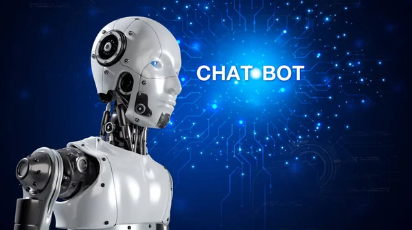 Chatbot São Conversa Assistente Para Fornecer Acesso Crescimento Dados Negócios — Fotografia de Stock
