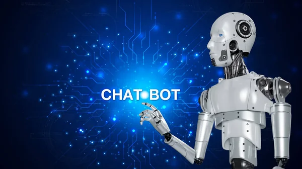 Chatbot Помощник Обеспечения Доступа Данным Роста Бизнеса Онлайн Сети Приложение — стоковое фото