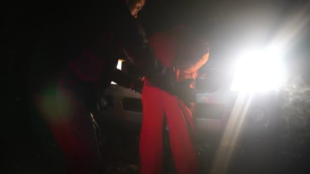 Kaçağın Gece Tutuklanması Video — Stok video