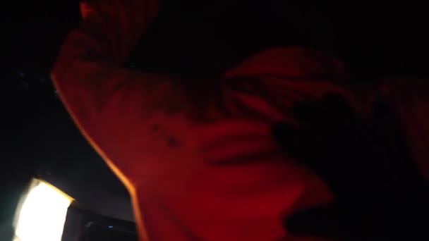 Fugar Fiind Arestat Noaptea Video — Videoclip de stoc