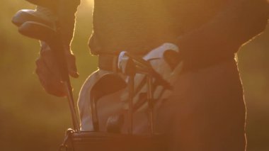 Golf sopalı golf oyuncusu