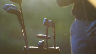 Golf sopalı golf oyuncusu