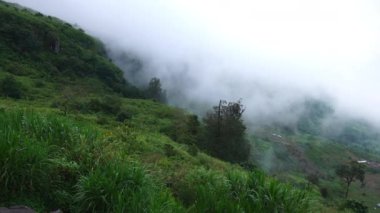 Tayland 'daki Phu Thap Buek Ulusal Parkı' nda dağ katmanı manzarası