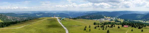 Blick Vom Feldbergturm Hinunter Ins Tal Der Feldberg Ist Der — Stockfoto