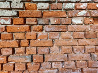 Antika kırmızı tuğla duvar dokusu