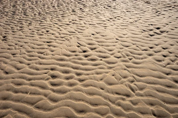 Fundo Arenoso Molhado Praia Textura Areia — Fotografia de Stock