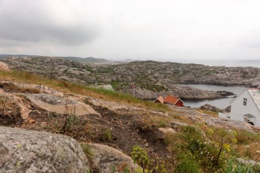Norveç 'in güneyindeki Lindesnes yarımadasının manzara manzarası