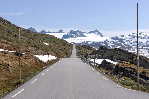 Bergstraße Sognefjellet Norwegen Sognefjellsvegen Die Nationale Touristenroute — Stockfoto