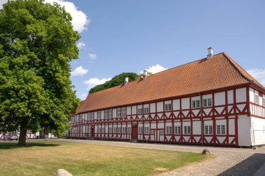 Kuzey Danimarka 'daki tarihi Aalborghus Kalesi. Aalborg