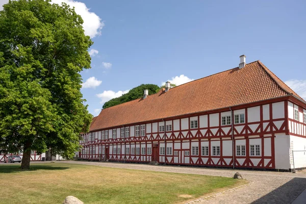 Ιστορικό Κάστρο Του Ααλμποργκούς Στη Βόρεια Δανία Άαλμποργκ Εικόνα Αρχείου