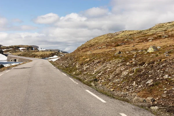 Aurlandsvegen Nationale Toeristische Route Noorwegen Stockfoto
