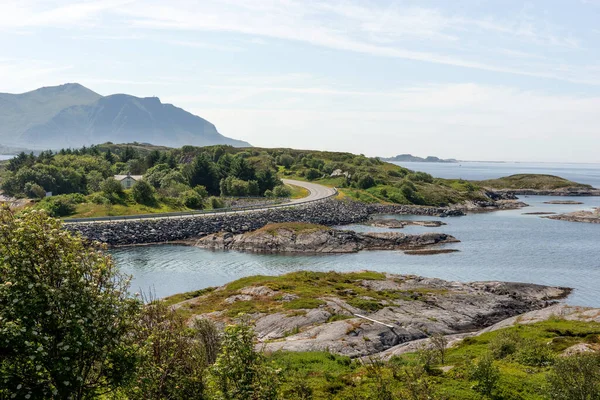Пейзаж Вдоль Норвежской Атлантической Дороги — стоковое фото