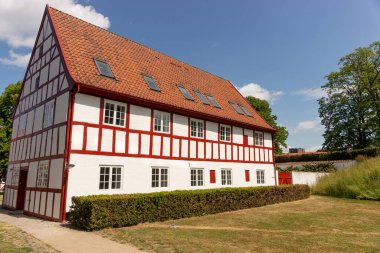 Aalborg. Kuzey Danimarka 'daki Tarihi Aalborghus Kalesi