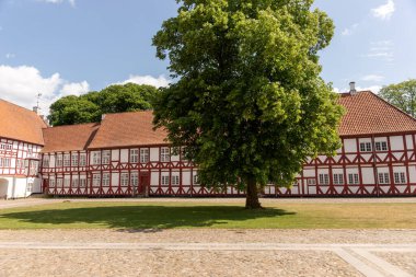 Aalborg. Kuzey Danimarka 'daki Tarihi Aalborghus Kalesi