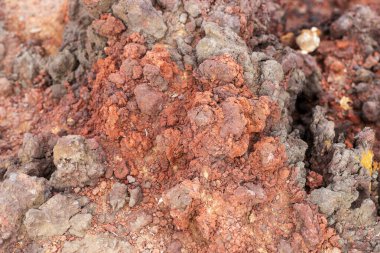 Tenerife 'deki volkanik taşlar. Kanarya Adası, İspanya