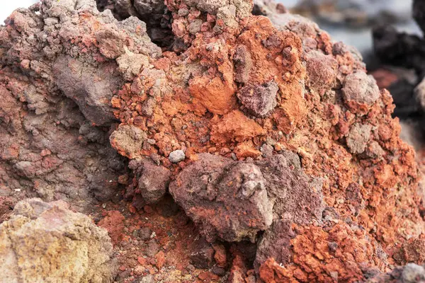 Tenerife 'deki volkanik taşlar. Kanarya Adası, İspanya