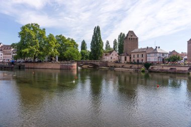 Ortaçağ 'ın Strasbourg kenti. Fransa
