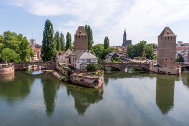 Ortaçağ 'ın Strasbourg kenti. Fransa