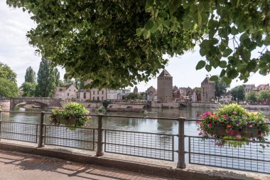 Ortaçağ 'ın Strasbourg kenti. Fransa