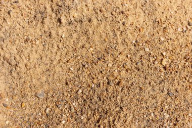 İnşaat için güzel kahverengi çakıllar. İnce çakıl arkaplanı