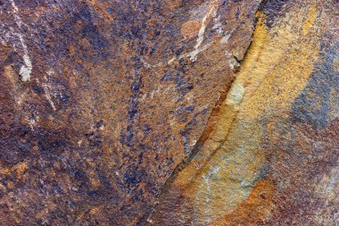 Renkli doğal granit yapının ayrıntıları