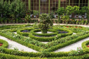 Beautifully landscaped garden at Schwerin Castle