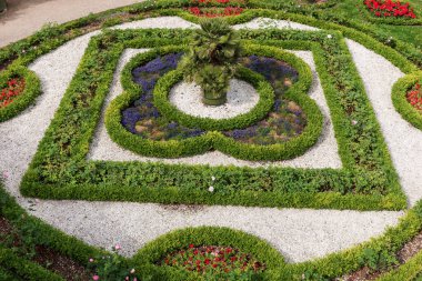 Beautifully landscaped garden at Schwerin Castle