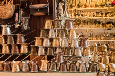 Türkiye 'nin Antalya kentindeki eski pazar caddesi