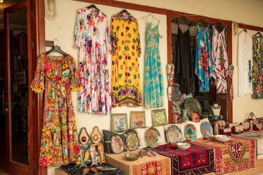 Türkiye 'nin Antalya kentindeki eski pazar caddesi