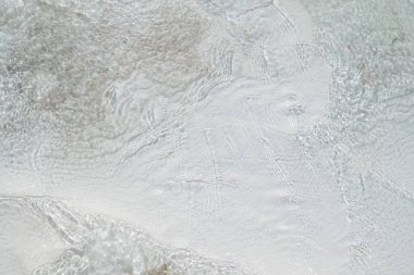 Pamukkale, doğal beyaz havuz dokusu. Türkiye