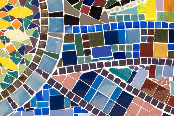 Цветной фон мозаики из многих маленьких камней