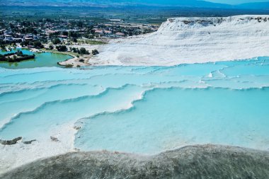 Pamukkale, mavi suyla doğal havuz, Türkiye