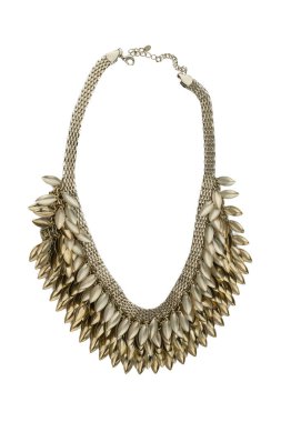 Güzel kolye beyaz arka planda..