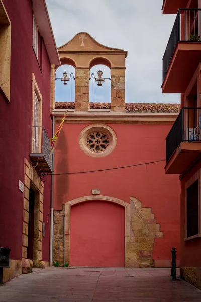 Een Oud Huis Deuren Oude Stad Spanje — Stockfoto