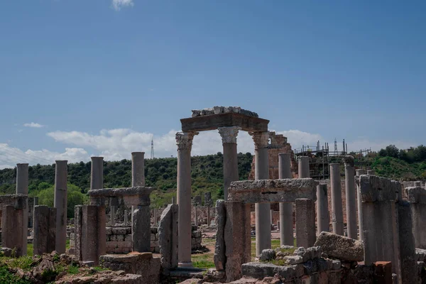 Руїни Греції Риму Перге Туреччина — стокове фото