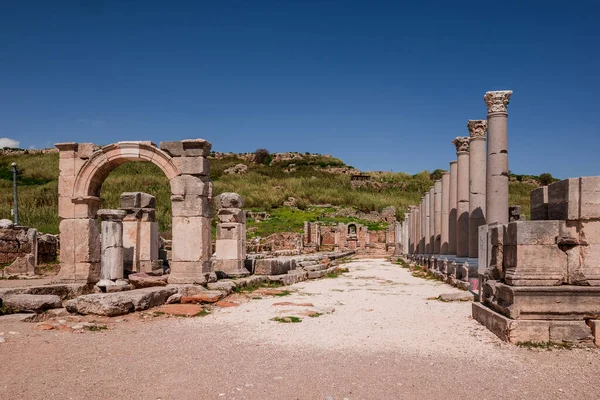 stock image Greek and Roman Ruins at Perge, Turkey