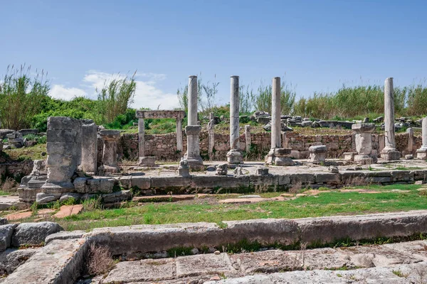 Greckie Rzymskie Ruiny Perge Turcja — Zdjęcie stockowe