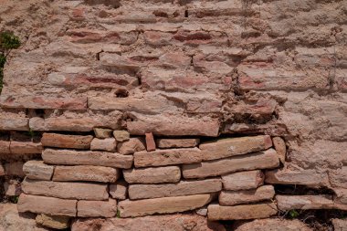 Eski ve yıpranmış sarı desenli duvar arkaplanı