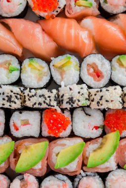 Japon suşi arka planı.