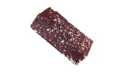 Çikolatalı marşmelov. Beyazda izole edilmiş. İzole edilmiş