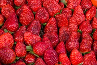 Taze yaz çilekleri.