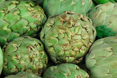 Taze meyve ve sebze karışımı. 