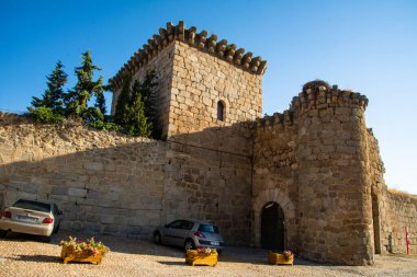 Ortaçağ Bonilla de la Sierra Şatosu, Avila, İspanya.