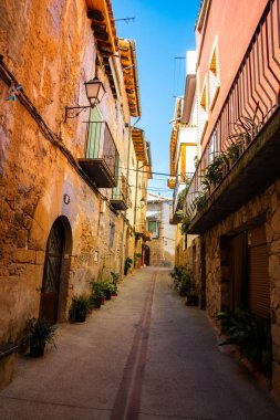 Tipik Rafales Caddesi, Teruel, İspanya.