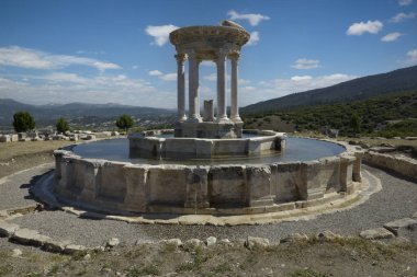 2000 year old monumental fountain in the ancient city of Kibyra,Golhisar, Burdur, Trkiye clipart